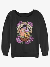 Spongebob Squarepants Weenie Hut Jr's Womens Slouchy Sweatshirt