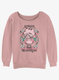 Strawberry Shortcake Always Blooming Womens Slouchy Sweatshirt