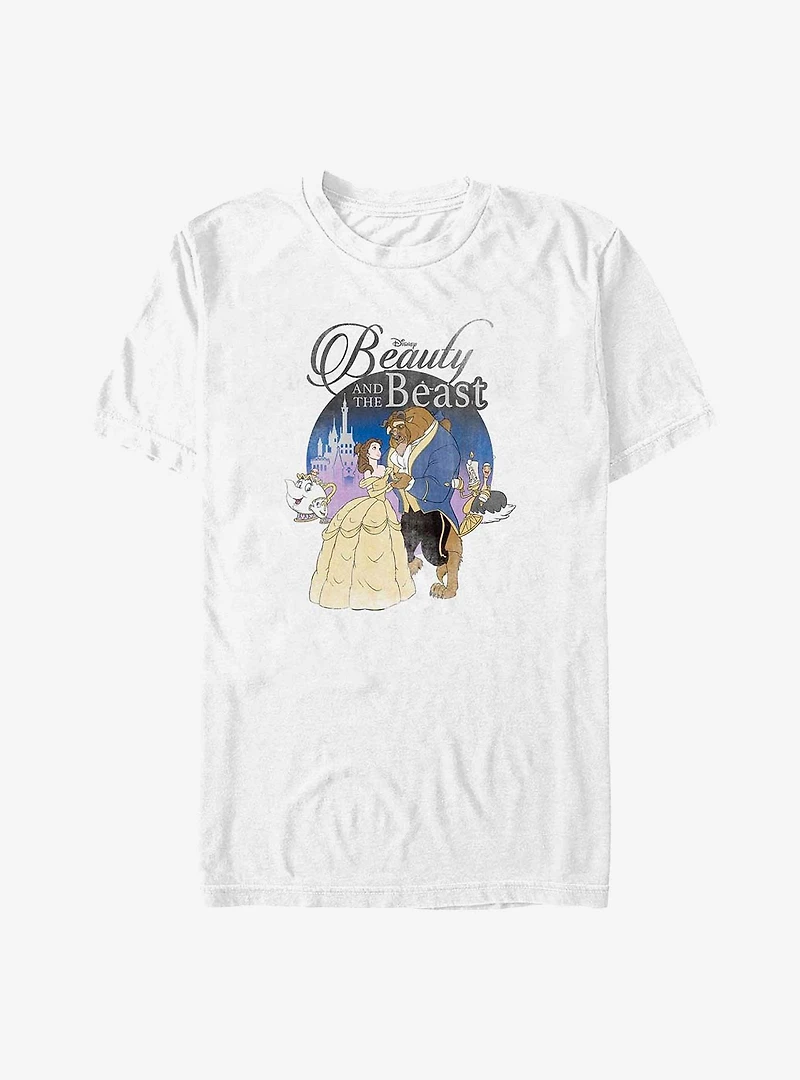 Disney Beauty and the Beast Classic Lovers Belle and Beast Big & Tall T-Shirt
