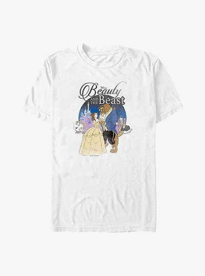 Disney Beauty and the Beast Classic Lovers Belle and Beast Big & Tall T-Shirt