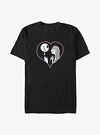 The Nightmare Before Christmas Jack & Sally Heart Stitch Big Tall T-Shirt