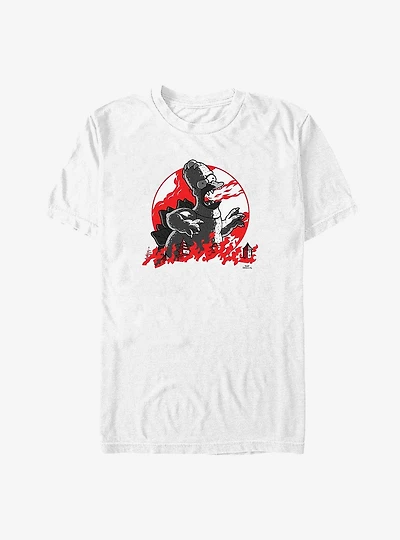 The Simpsons Red Moon Godzilla Homer Big & Tall T-Shirt