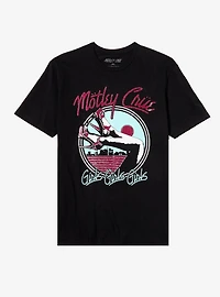 Motley Crue Girls Girls Girls Glitter Logo Boyfriend Fit Girls T-Shirt