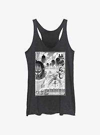 Attack On Titan The Rumbling Collage GIrls Raw Edge Tank