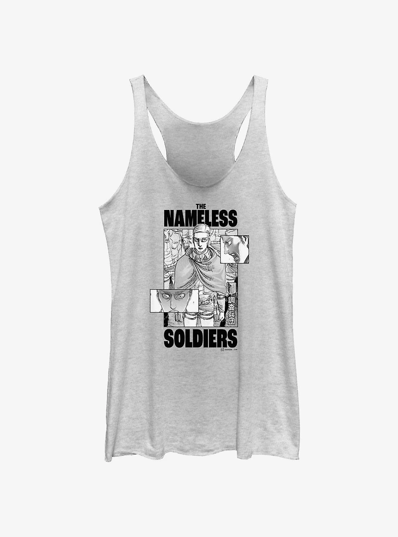 Attack On Titan Nameless Soldiers GIrls Raw Edge Tank