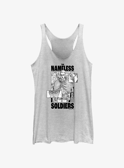 Attack On Titan Nameless Soldiers GIrls Raw Edge Tank