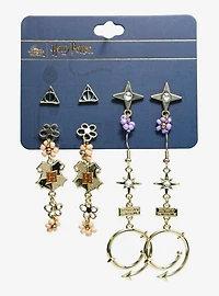 Harry Potter Floral Icons Earring Set - BoxLunch Exclusive