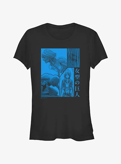 Attack On Titan Female Titan Collage Girls T-Shirt
