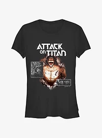 Attack On Titan Eren Yeager Attack On Titan Negative Girls T-Shirt