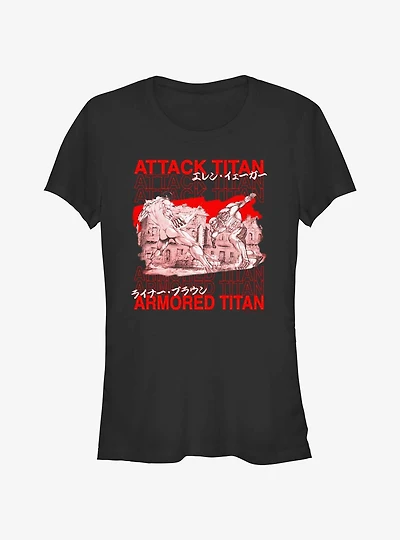 Attack On Titan Attack Vs Armored Girls T-Shirt