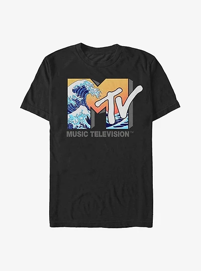 MTV Ocean Waves Logo Extra Soft T-Shirt