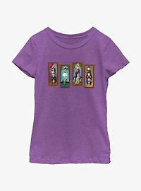 Disney The Haunted Mansion Characters Stretching Portraits Youth Girls T-Shirt