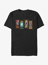 Disney The Haunted Mansion Characters Stretching Portraits T-Shirt