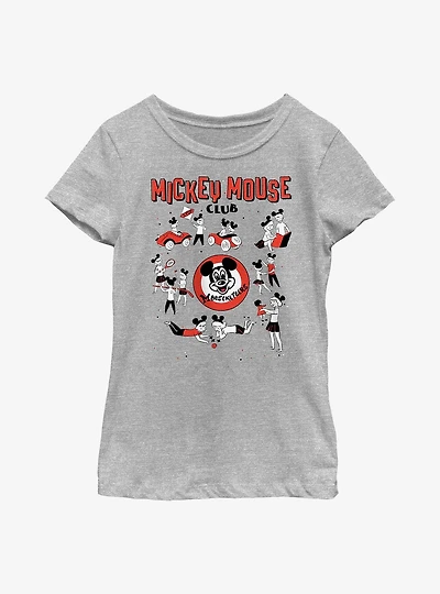 Disney 100 Mickey Mouse Club Montage Youth Girls T-Shirt