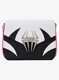 Loungefly Spider-Man: Across the Spider-Verse Spider Gwen Logo Crossbody Bag