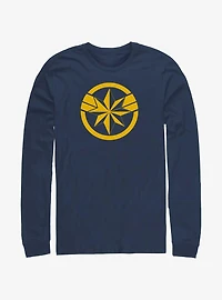 Marvel The Marvels Captain Marvel Insignia Long-Sleeve T-Shirt