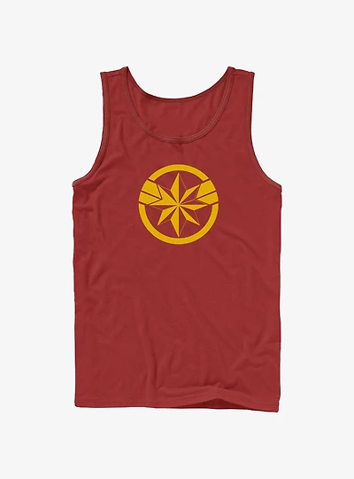 Marvel The Marvels Captain Marvel Insignia Tank
