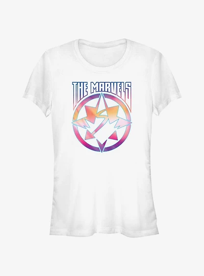 Marvel The Marvels Pastel Crest Girls T-Shirt