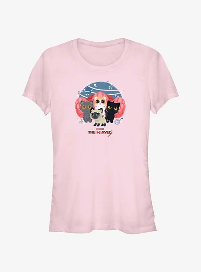 Marvel The Marvels Flerkittens Group Girls T-Shirt