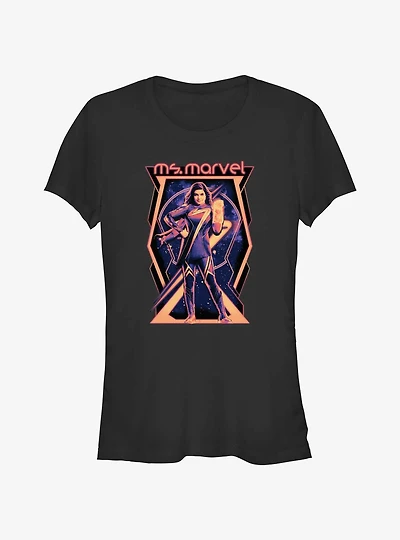 Marvel The Marvels Ms. Marvel Poster Girls T-Shirt