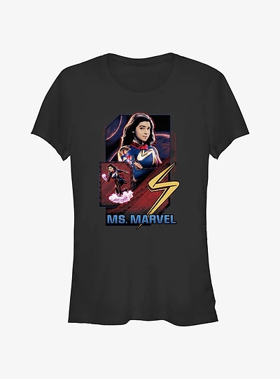 Marvel The Marvels Ms. Marvel Badge Girls T-Shirt