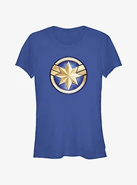 Marvel The Marvels Captain Marvel Logo Girls T-Shirt