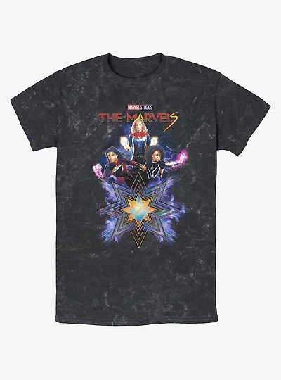 Marvel The Marvels Fabulous Marvels Mineral Wash T-Shirt Hot Topic Web Exclusive