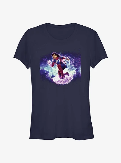 Marvel The Marvels Galactic Hero Ms. Marvel Girls T-Shirt