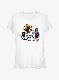 Marvel The Marvels The Marvel Team Girls T-Shirt