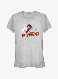 Marvel The Marvels Ms. Marvel Color Sketch Girls T-Shirt