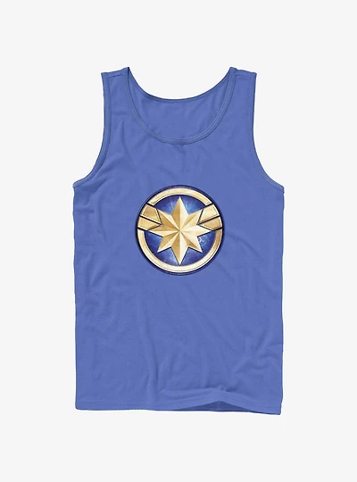 Marvel The Marvels Captain Marvel Logo Tank