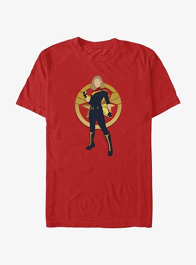 Marvel The Marvels Captain Marvel Silhouette T-Shirt