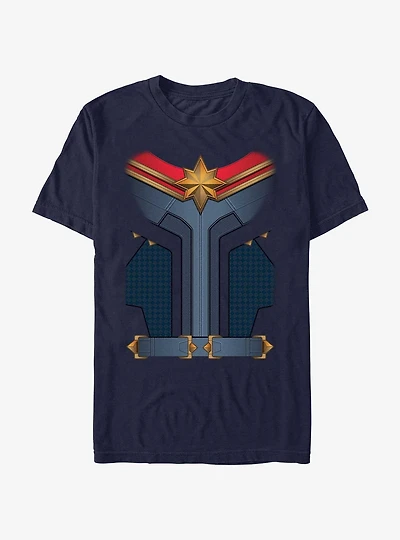 Marvel The Marvels Captain Marvel Costume T-Shirt
