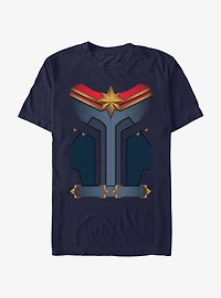 Marvel The Marvels Captain Marvel Costume T-Shirt