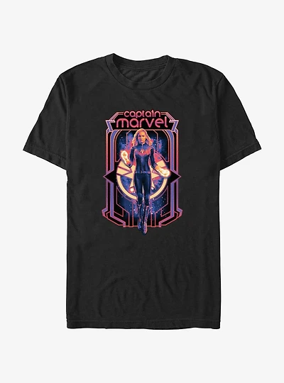 Marvel The Marvels Captain Marvel Poster T-Shirt