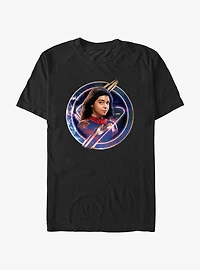 Marvel The Marvels Ms. Marvel Galaxy Badge T-Shirt