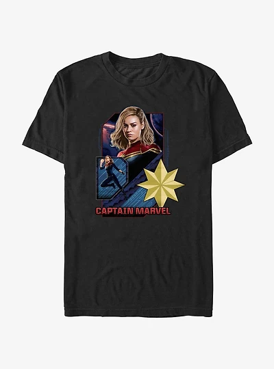 Marvel The Marvels Captain Marvel Badge T-Shirt