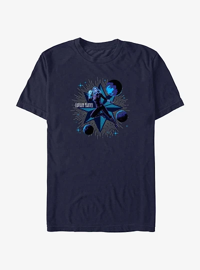 Marvel The Marvels Captain Marvel Interplanetary T-Shirt