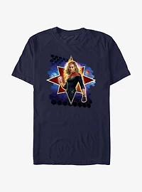 Marvel The Marvels Captain Marvel Hero Bust T-Shirt