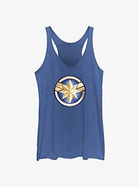Marvel The Marvels Captain Marvel Logo Girls Tank