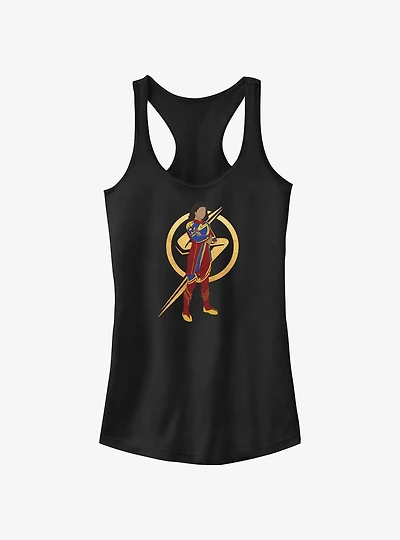 Marvel The Marvels Ms. Marvel Silhouette Girls Tank