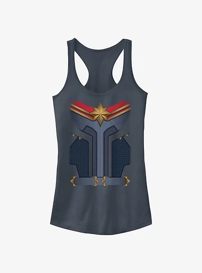 Marvel The Marvels Captain Marvel Costume Girls Tank