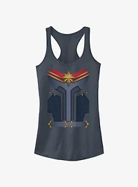 Marvel The Marvels Captain Marvel Costume Girls Tank