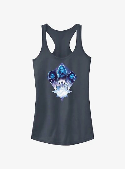 Marvel The Marvels Trio Team Badge Girls Tank
