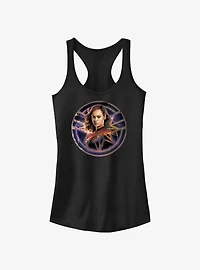 Marvel The Marvels Captain Marvel Galaxy Badge Girls Tank