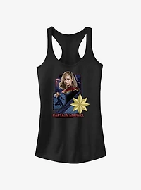 Marvel The Marvels Captain Marvel Badge Girls Tank