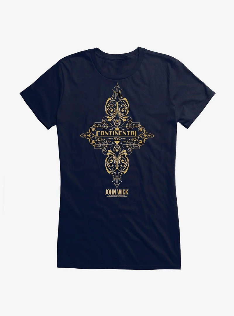 The Continental: From The World Of John Wick NYC Art Deco Girls T-Shirt