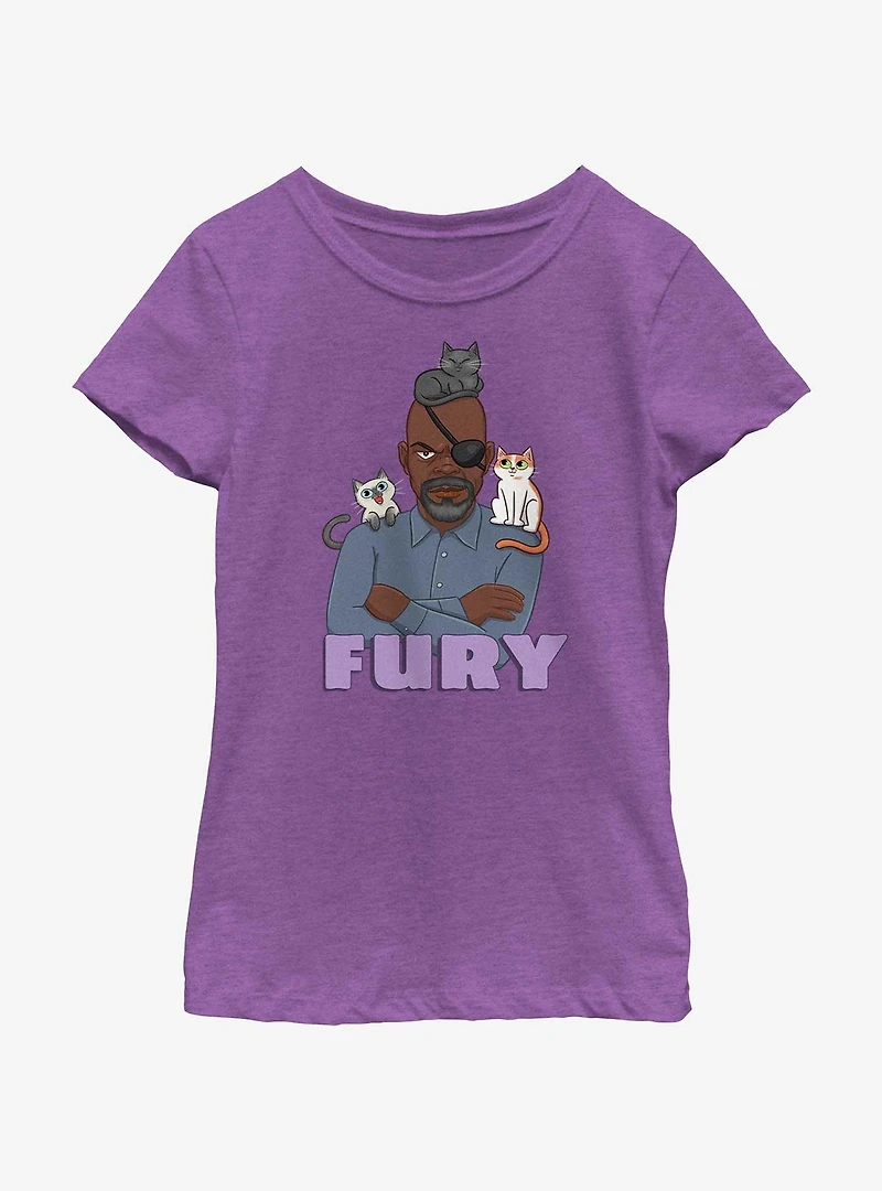 Marvel The Marvels Flerken Fury Youth Girls T-Shirt