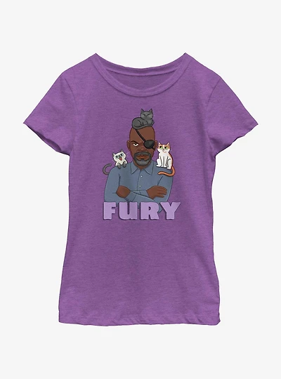 Marvel The Marvels Flerken Fury Youth Girls T-Shirt