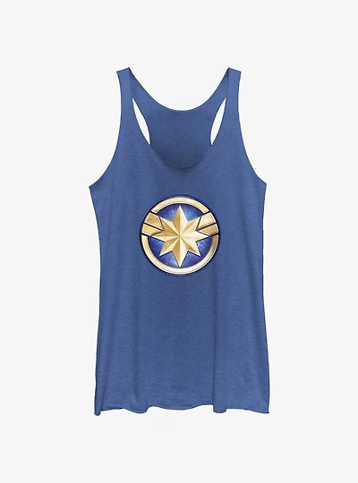 Marvel The Marvels Captain Logo Womens Tank Top